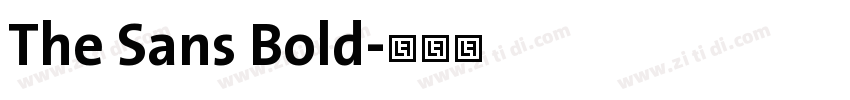 The Sans Bold字体转换 The Sans Bold字体转换